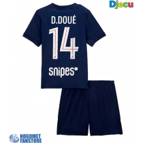 Paris Saint-Germain Desire Doue #14 Domaci Dres za djecu 2025-26 Kratak Rukav (+ Kratke hlače)